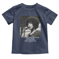 Angela Davis Inspirational Quote Toddler T Shirt Black History African Pride Power - Wonder Print Shop