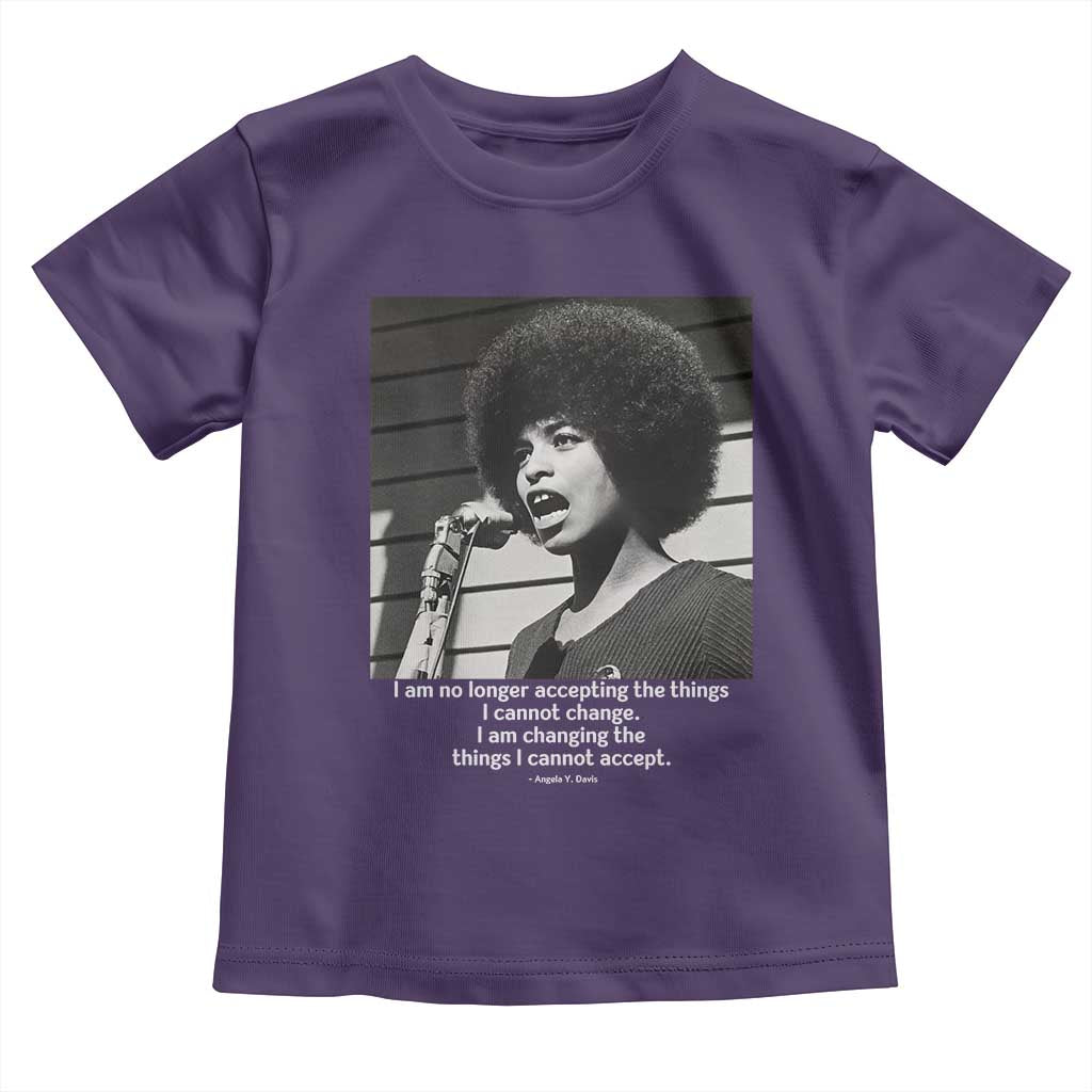 Angela Davis Inspirational Quote Toddler T Shirt Black History African Pride Power - Wonder Print Shop