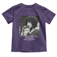 Angela Davis Inspirational Quote Toddler T Shirt Black History African Pride Power - Wonder Print Shop