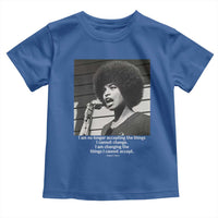 Angela Davis Inspirational Quote Toddler T Shirt Black History African Pride Power - Wonder Print Shop