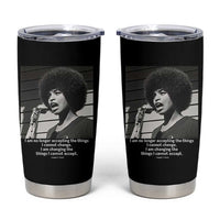 Angela Davis Inspirational Quote Tumbler Cup Black History African Pride Power - Wonder Print Shop