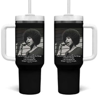 Angela Davis Inspirational Quote Tumbler With Handle Black History African Pride Power - Wonder Print Shop