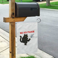 No Ice Please Garden Flag Funny Black Cat Abolish ICE Meme Protest