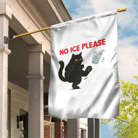 No Ice Please Garden Flag Funny Black Cat Abolish ICE Meme Protest