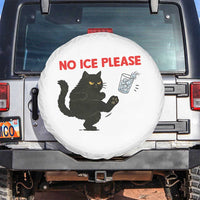No Ice Please Spare Tire Cover Funny Black Cat Abolish ICE Meme Protest