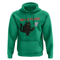 No Ice Please Hoodie Funny Black Cat Abolish ICE Meme Protest