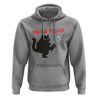 No Ice Please Hoodie Funny Black Cat Abolish ICE Meme Protest