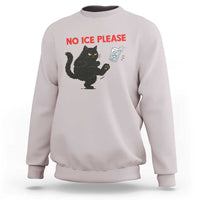 No Ice Please Sweatshirt Funny Black Cat Abolish ICE Meme Protest