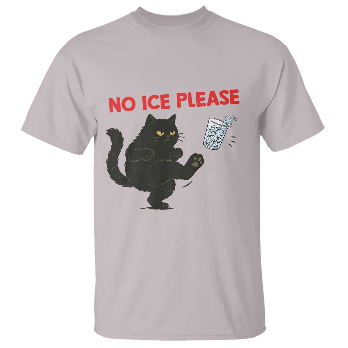No Ice Please T Shirt Funny Black Cat Abolish ICE Meme Protest