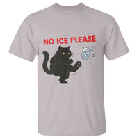 No Ice Please T Shirt Funny Black Cat Abolish ICE Meme Protest