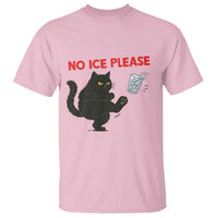 No Ice Please T Shirt Funny Black Cat Abolish ICE Meme Protest