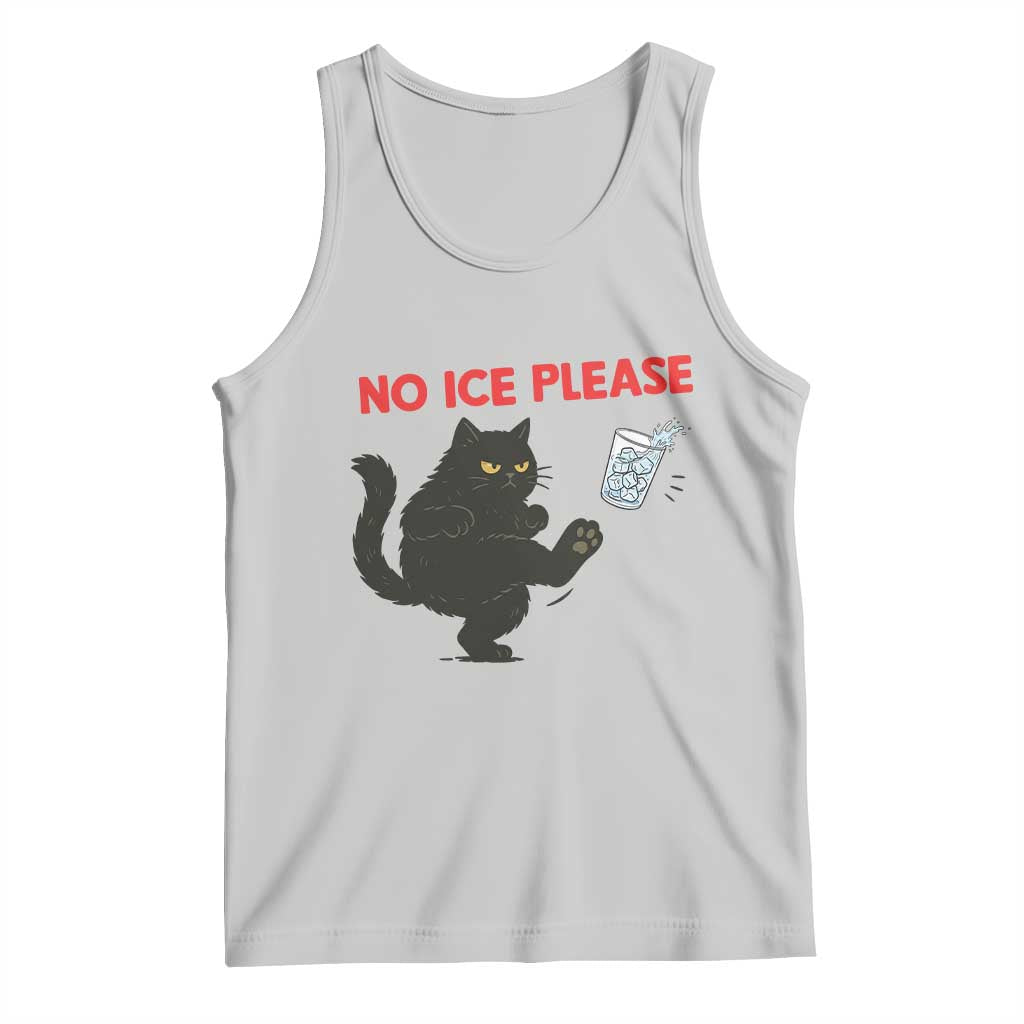 No Ice Please Tank Top Funny Black Cat Abolish ICE Meme Protest
