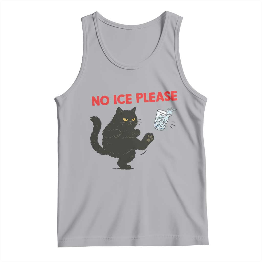 No Ice Please Tank Top Funny Black Cat Abolish ICE Meme Protest