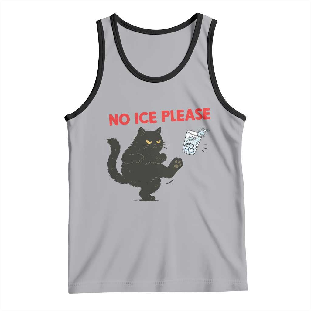 No Ice Please Tank Top Funny Black Cat Abolish ICE Meme Protest