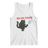 No Ice Please Tank Top Funny Black Cat Abolish ICE Meme Protest