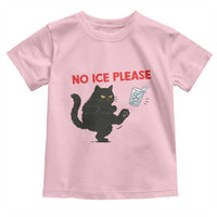 No Ice Please Toddler T Shirt Funny Black Cat Abolish ICE Meme Protest