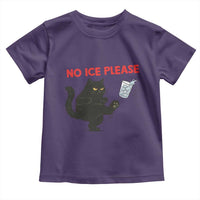 No Ice Please Toddler T Shirt Funny Black Cat Abolish ICE Meme Protest