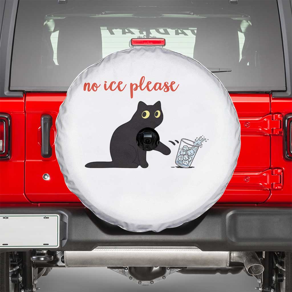 No Ice Please Spare Tire Cover Funny Cat Abolish ICE Meme Protest