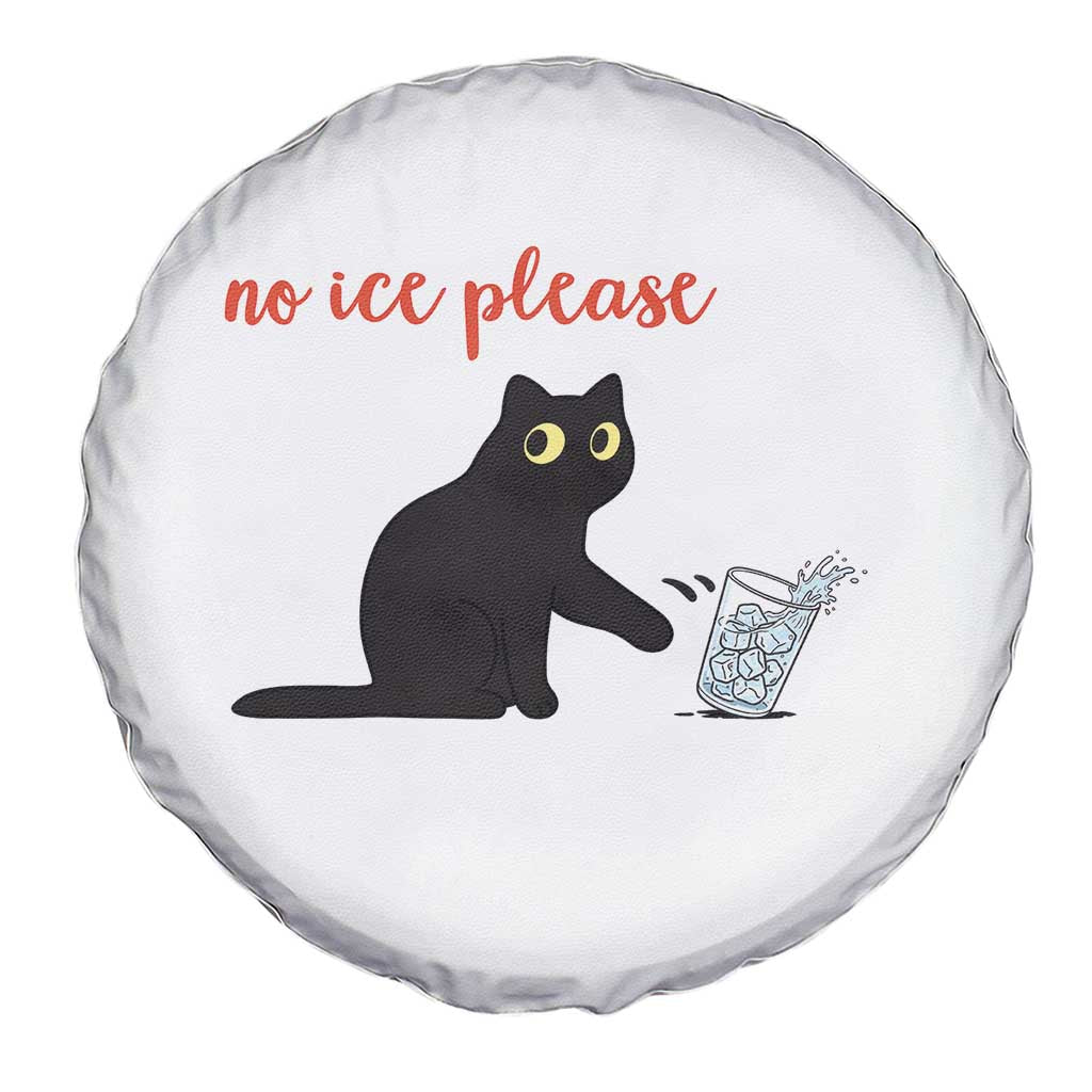 No Ice Please Spare Tire Cover Funny Cat Abolish ICE Meme Protest