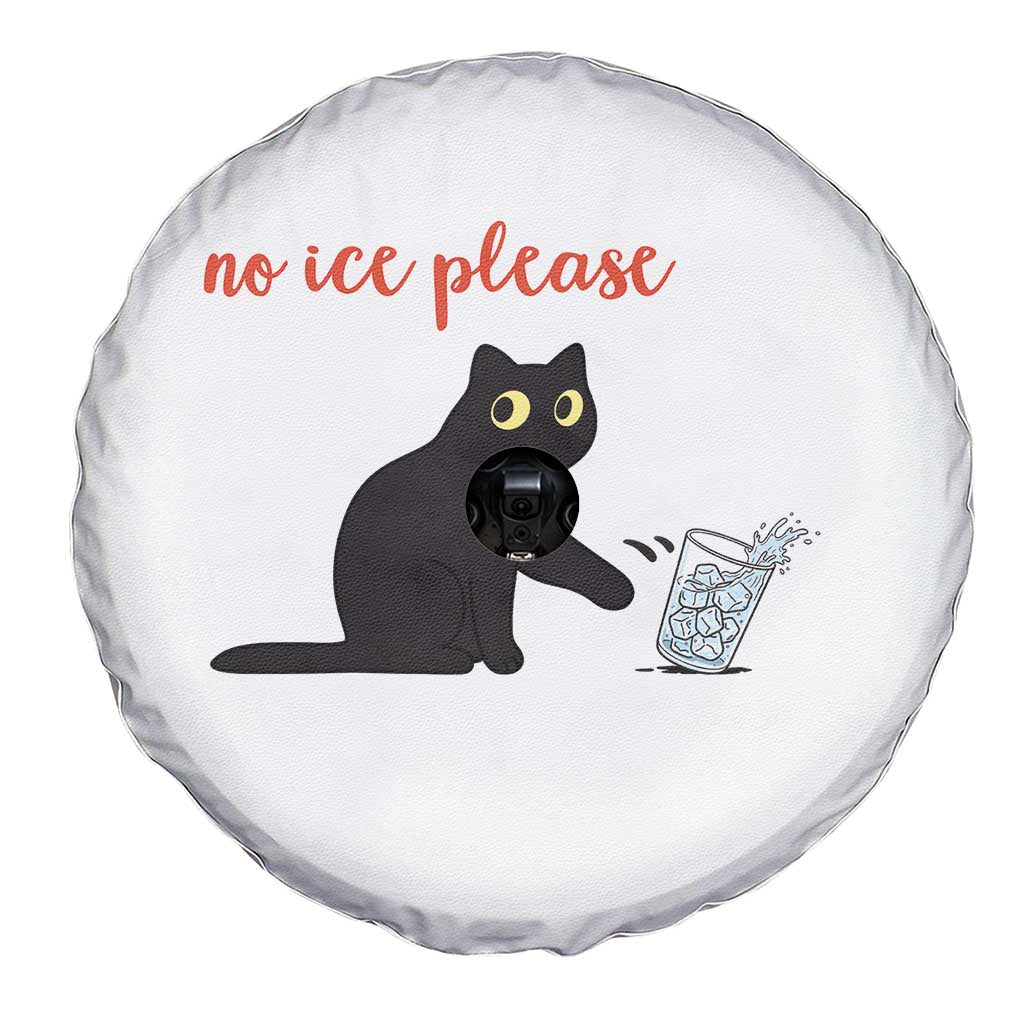 No Ice Please Spare Tire Cover Funny Cat Abolish ICE Meme Protest