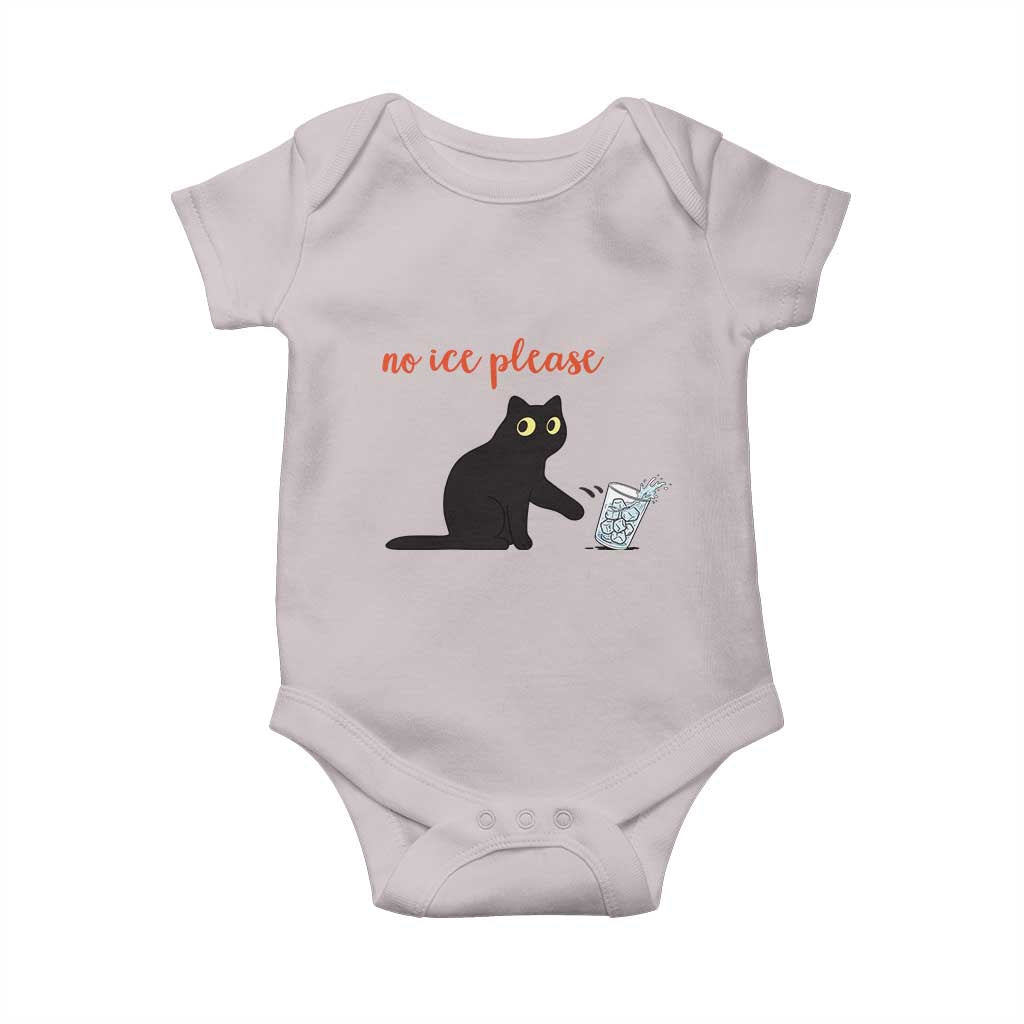 No Ice Please Baby Onesie Funny Cat Abolish ICE Meme Protest