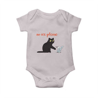 No Ice Please Baby Onesie Funny Cat Abolish ICE Meme Protest