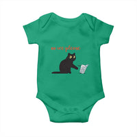 No Ice Please Baby Onesie Funny Cat Abolish ICE Meme Protest