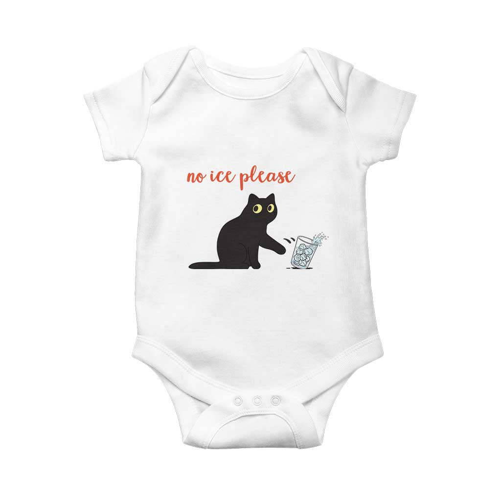 No Ice Please Baby Onesie Funny Cat Abolish ICE Meme Protest