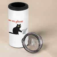 No Ice Please 4 in 1 Can Cooler Tumbler Funny Cat Abolish ICE Meme Protest