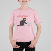 No Ice Please T Shirt For Kid Funny Cat Abolish ICE Meme Protest