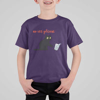 No Ice Please T Shirt For Kid Funny Cat Abolish ICE Meme Protest
