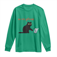 No Ice Please Long Sleeve Shirt Funny Cat Abolish ICE Meme Protest