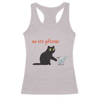 No Ice Please Racerback Tank Top Funny Cat Abolish ICE Meme Protest