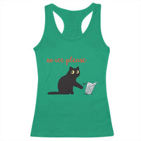 No Ice Please Racerback Tank Top Funny Cat Abolish ICE Meme Protest
