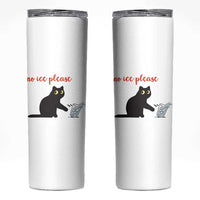 No Ice Please Skinny Tumbler Funny Cat Abolish ICE Meme Protest
