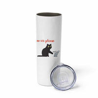 No Ice Please Skinny Tumbler Funny Cat Abolish ICE Meme Protest