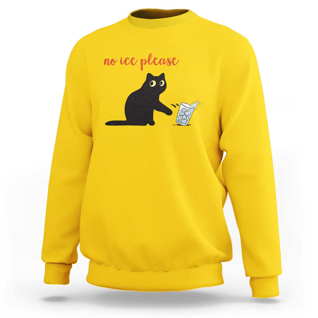 No Ice Please Sweatshirt Funny Cat Abolish ICE Meme Protest