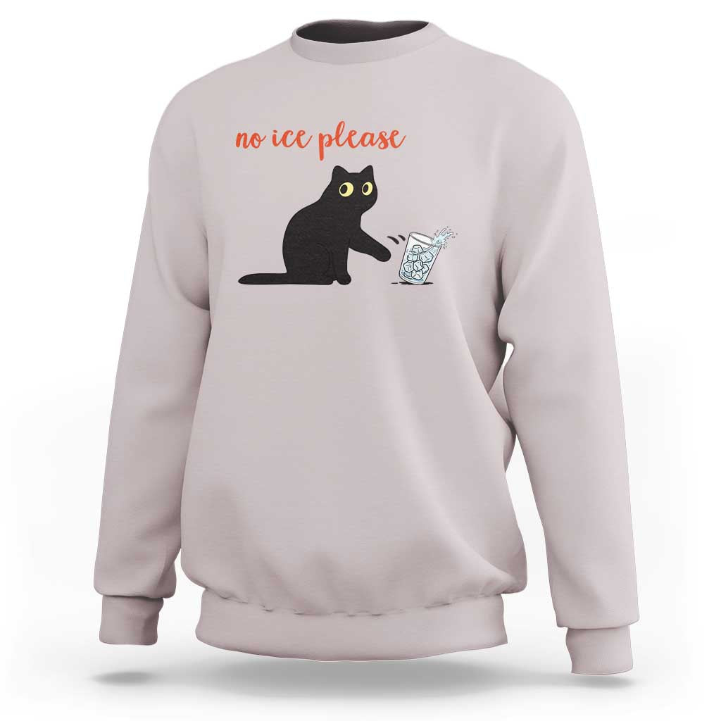 No Ice Please Sweatshirt Funny Cat Abolish ICE Meme Protest