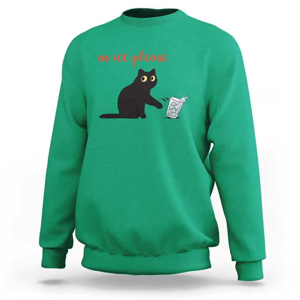 No Ice Please Sweatshirt Funny Cat Abolish ICE Meme Protest