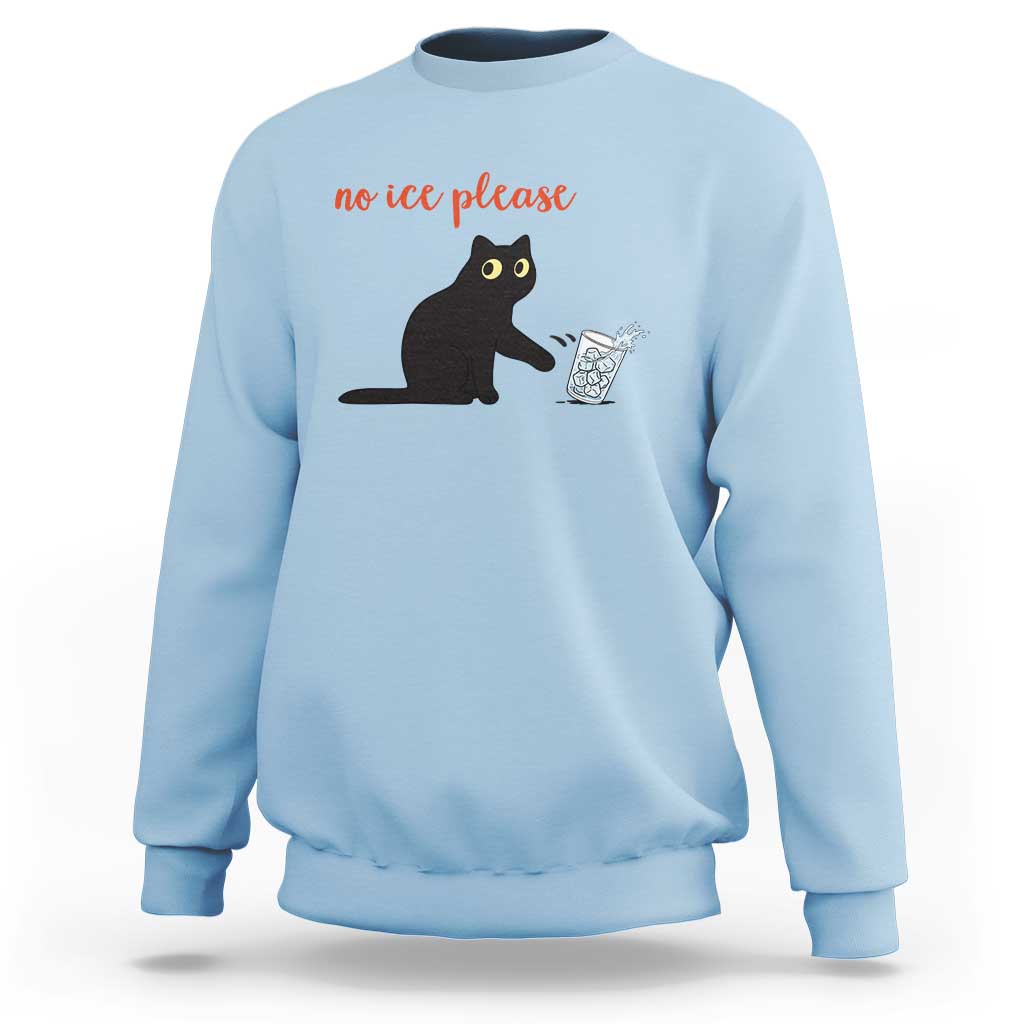 No Ice Please Sweatshirt Funny Cat Abolish ICE Meme Protest
