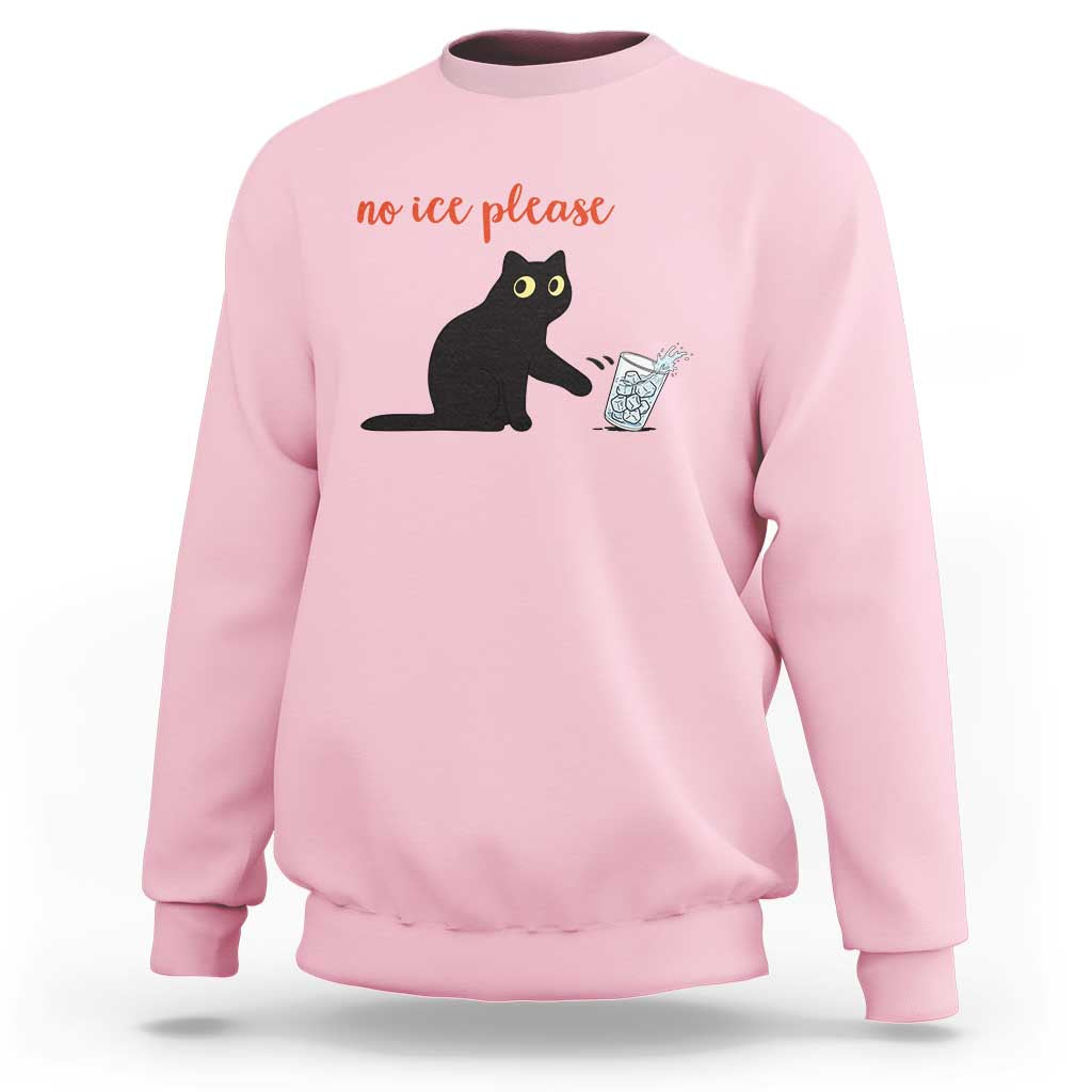 No Ice Please Sweatshirt Funny Cat Abolish ICE Meme Protest