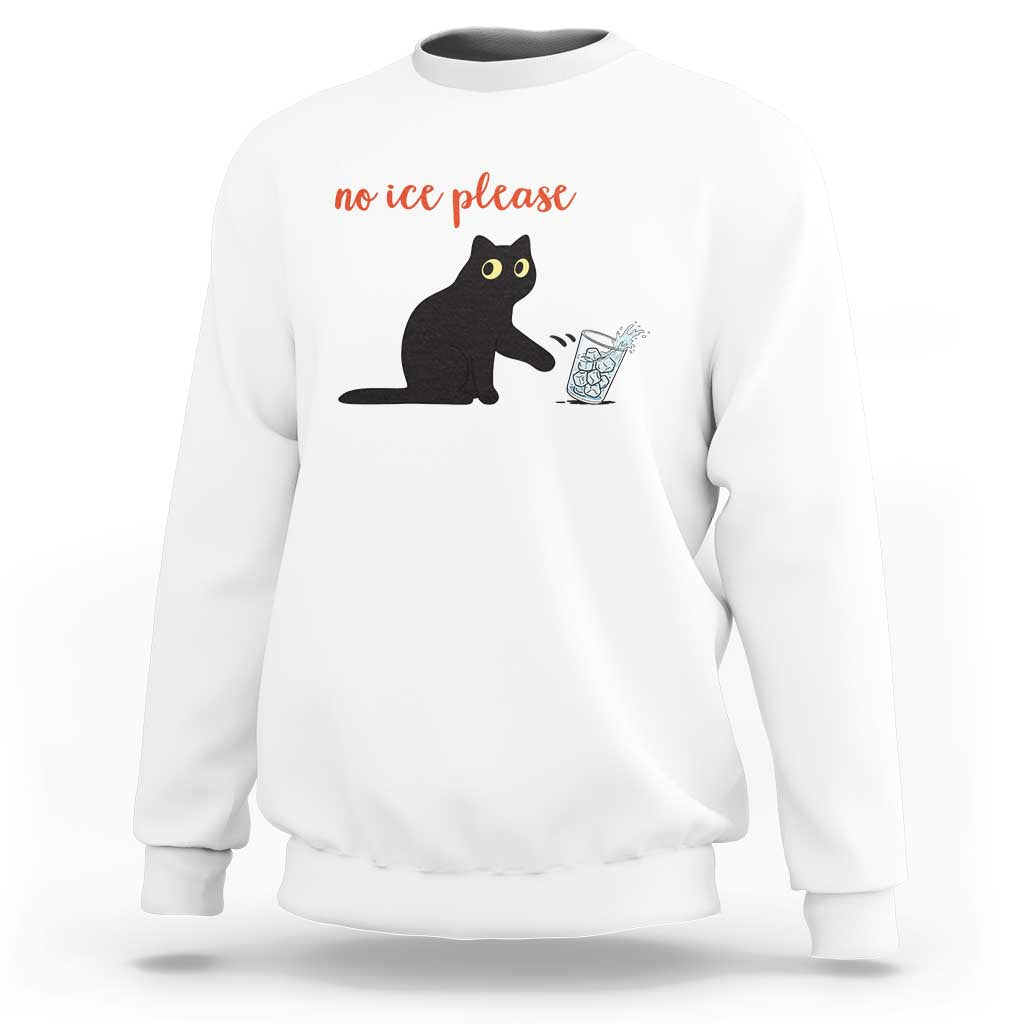 No Ice Please Sweatshirt Funny Cat Abolish ICE Meme Protest
