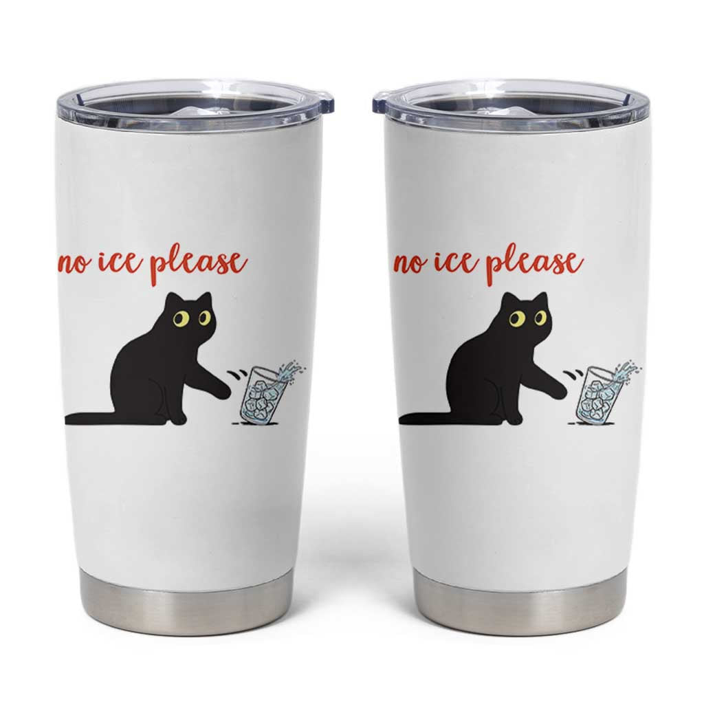No Ice Please Tumbler Cup Funny Cat Abolish ICE Meme Protest