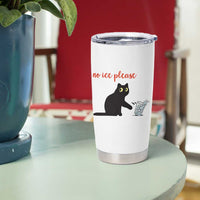 No Ice Please Tumbler Cup Funny Cat Abolish ICE Meme Protest
