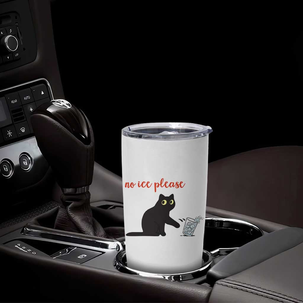 No Ice Please Tumbler Cup Funny Cat Abolish ICE Meme Protest