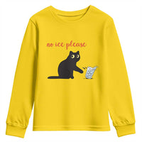No Ice Please Youth Sweatshirt Funny Cat Abolish ICE Meme Protest
