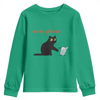 No Ice Please Youth Sweatshirt Funny Cat Abolish ICE Meme Protest