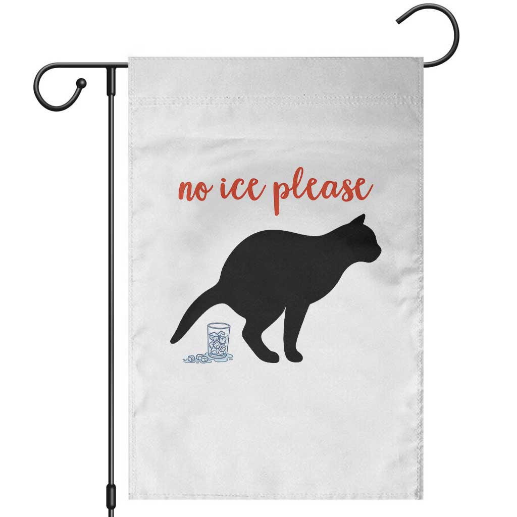 No Ice Please Garden Flag Funny Cat Abolish ICE Meme