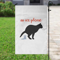 No Ice Please Garden Flag Funny Cat Abolish ICE Meme