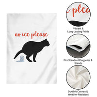 No Ice Please Garden Flag Funny Cat Abolish ICE Meme